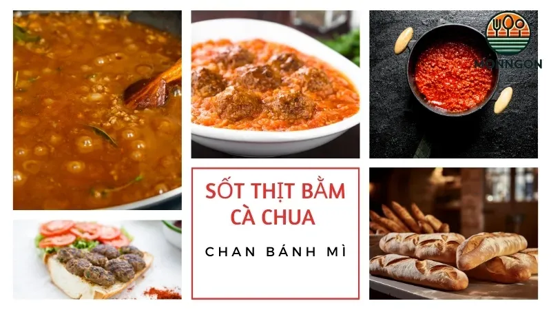 Cách làm nước sốt cà chua thịt bằm cho bánh mì  